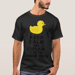 Camiseta El desarrollador Rubber Duckie refresca a una muje