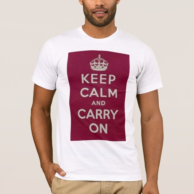 CAMISETA EL DESASTRE MANTIENE TRANQUILO Y CONTINÚA LA (Anverso)