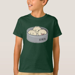 Camiseta El desayuno chino del dim sum del bollo del cerdo
