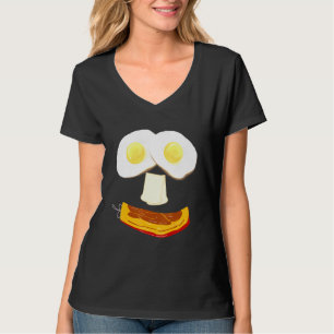 Camiseta El Desayuno De Bacon Y Huevos Sonríe Para La Dieta