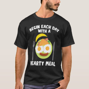 Camiseta El Desayuno Empieza Cada Día Con Un Brunch Abundan