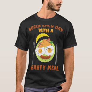 Camiseta El Desayuno Empieza Cada Día Con Un Brunch Abundan