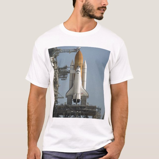 Camiseta El Descubrimiento del lanzadera espacial está list (Anverso)