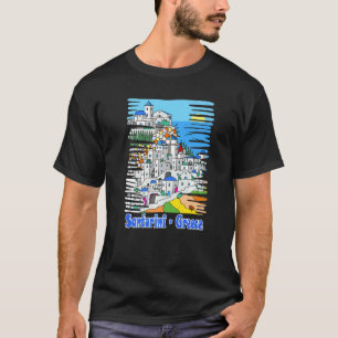 Camiseta El Deseo De Grecia De Un Recorrido A Santorini