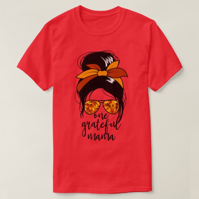Camiseta El desfile de las mujeres de otoño de un agradecim (Diseño del anverso)
