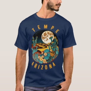 Camiseta El desierto de Tempe Arizona en la pintura nocturn