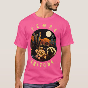 Camiseta El desierto de Tempe Arizona en la pintura nocturn