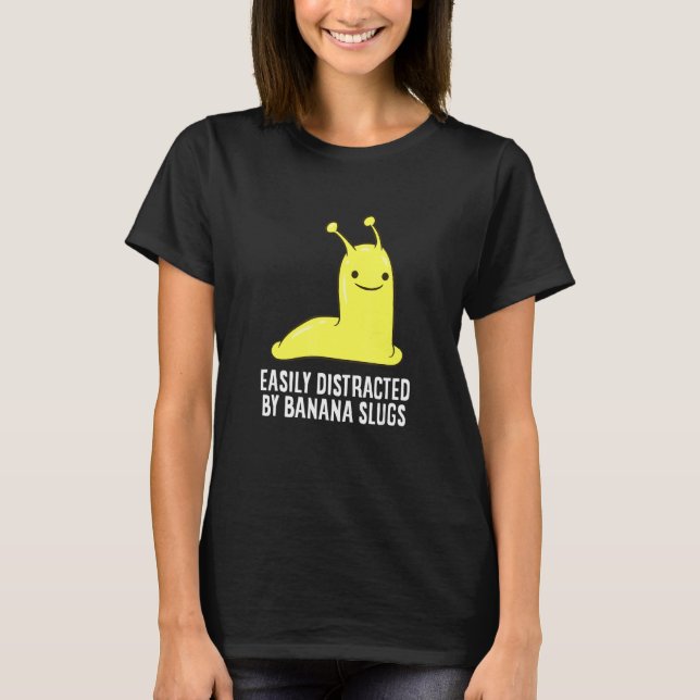 Camiseta El deslumbramiento del plátano Fácilmente Distraíd (Anverso)