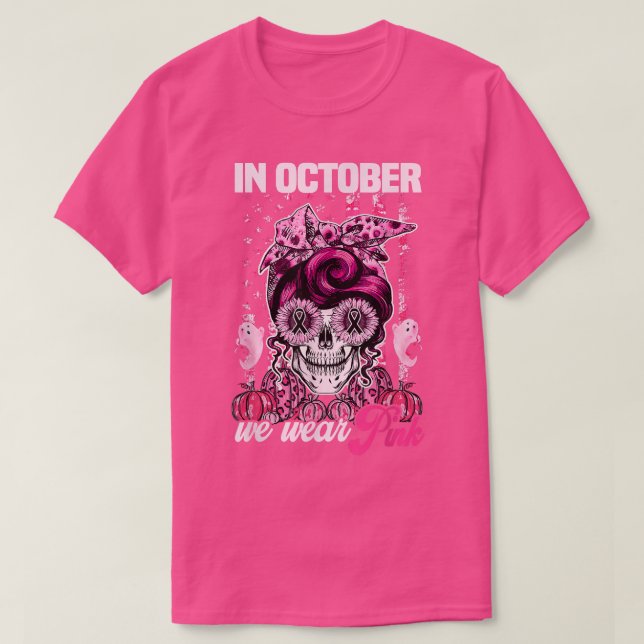 Camiseta El Desordenado Leopardo Rosa De Bun En Octubre Usa (Diseño del anverso)