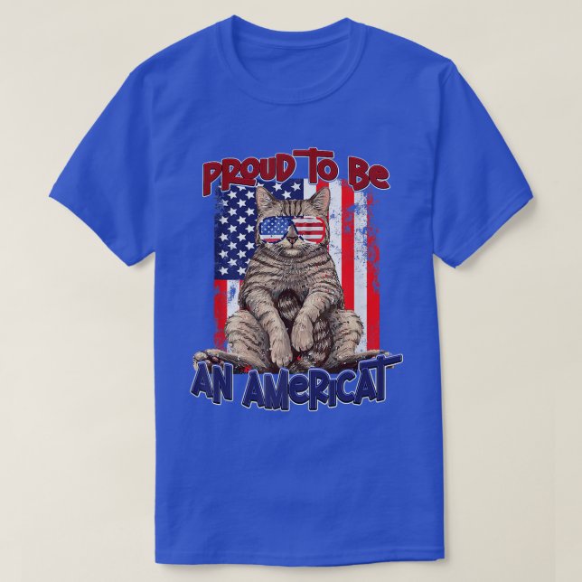 Camiseta El Despojado Gato 4 De Juli De La Bandera De Estad (Diseño del anverso)