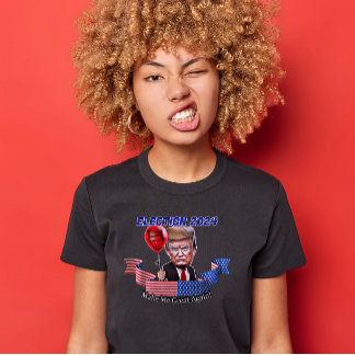 Camiseta El destello inflado de Trump me hace grande de nue