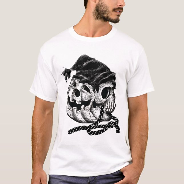 Camiseta "El Destino Girado de la Calavera de Calabaza" (Anverso)