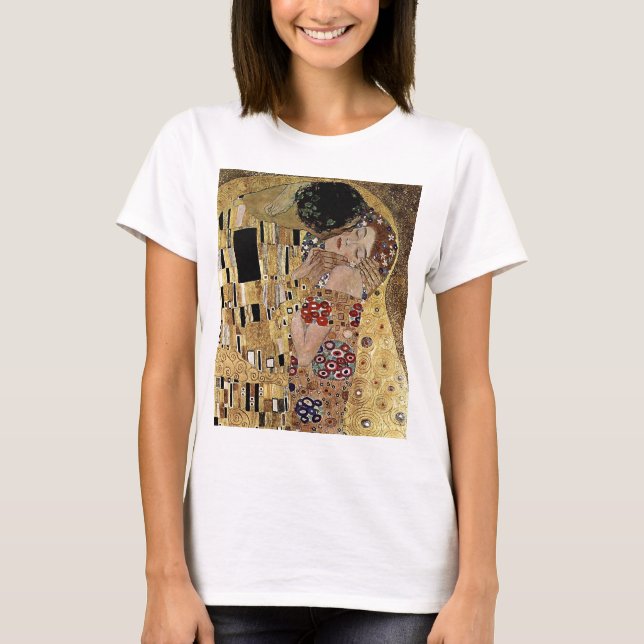 Camiseta El detalle del beso de Gustav Klimt (alrededor de  (Anverso)