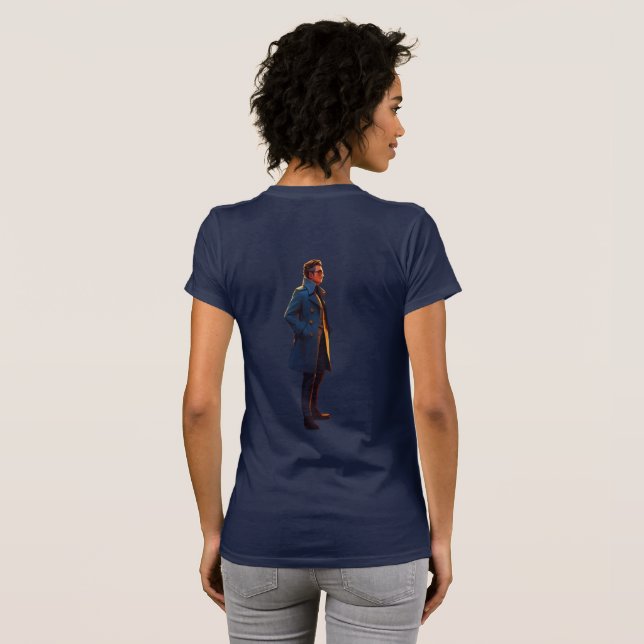 Camiseta "El detective" Lienzo Slim Fit T-Shirt (Reverso completo)