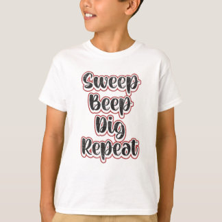 Camiseta El detector Metalizado Detectando repite la idea d