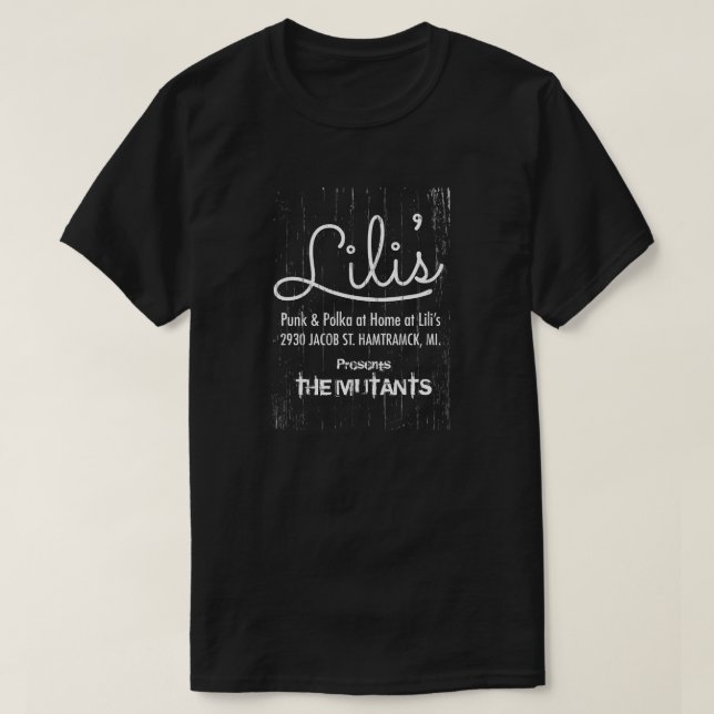 CAMISETA EL DETRITO DE LILI (Diseño del anverso)