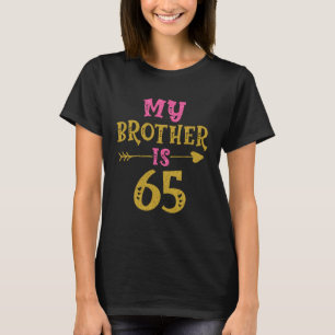 Camiseta El Día 65 Del Corazón Para Hermano De Hermano Herm