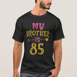 Camiseta El Día 85 Del Corazón Para Hermano De Hermano Herm