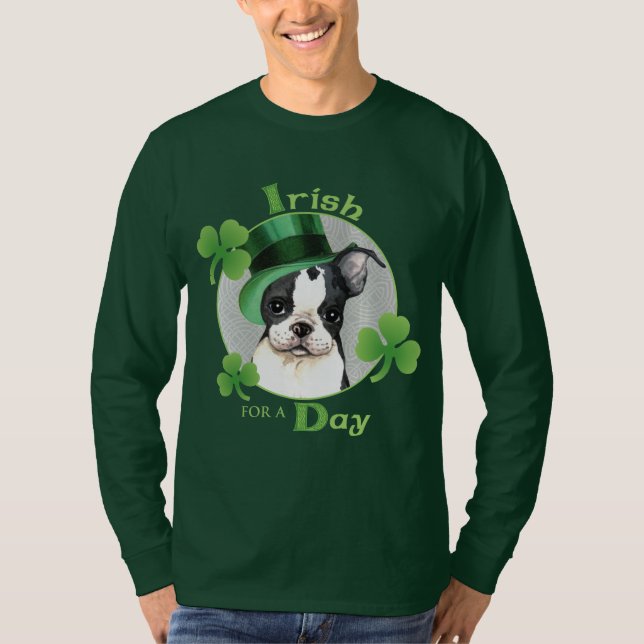 Camiseta El día Boston Terrier de St Patrick (Anverso)