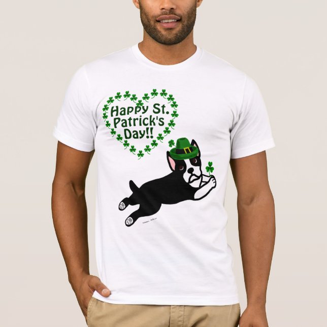 Camiseta El día Boston Terrier de St Patrick (Anverso)