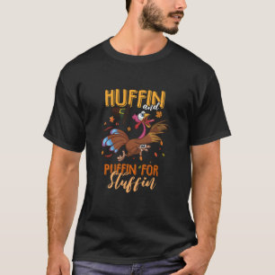 Camiseta El día de Acción de Gracias corre Turquía Trot Huf