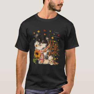 Camiseta El día de Acción de Gracias de Perro Pomerania