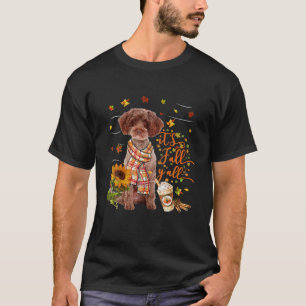 Camiseta El día de Acción de Gracias de Perro Schnoodle Roj