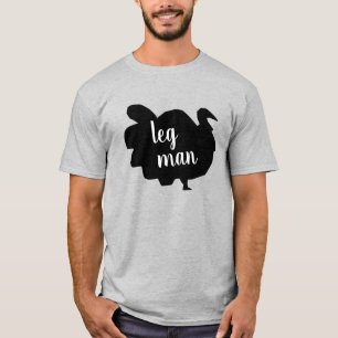Camiseta El Día de Acción de Gracias de Silhouette Turkey L
