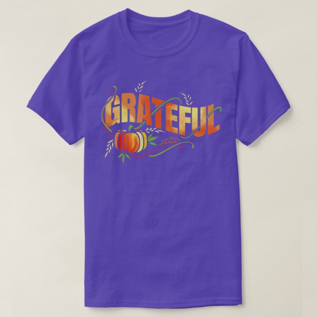 Camiseta El Día de Acción de Gracias del Trigo de Calabaza (Diseño del anverso)