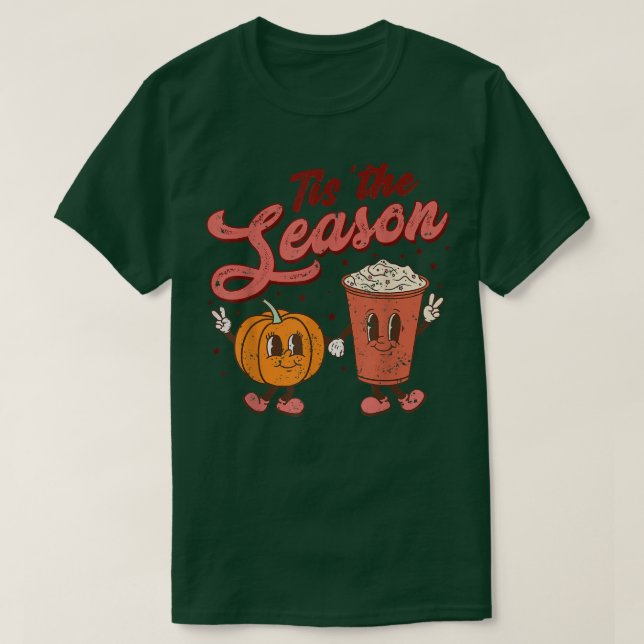 Camiseta El Día de Acción de Gracias Tiss The Season Fall  (Diseño del anverso)