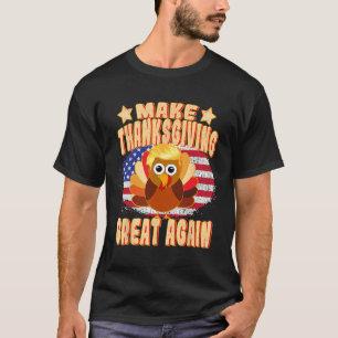 Camiseta El Día de Acción de Gracias Trump nuevamente es gr