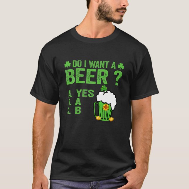 Camiseta El Día de Bebidas Graciosas, Lover St Paddys Day ¿ (Anverso)