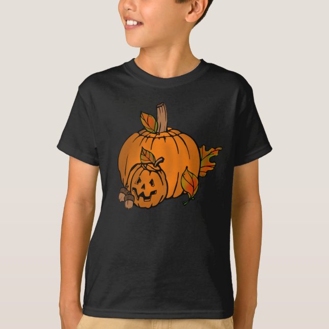 Camiseta El día de fiesta de las calabazas de Halloween (Anverso)
