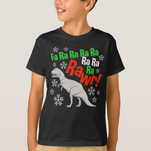 Camiseta El día de fiesta divertido del dinosaurio de Rawr
