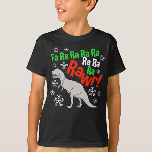Camiseta El día de fiesta divertido del dinosaurio de Rawr (Anverso)