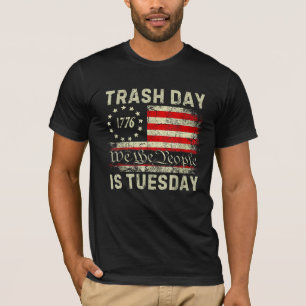 Camiseta El Día De La Basura Es Martes, Camión De Basura Tr