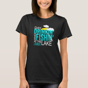 Camiseta El Día De La Bebida De Verano Y La Pesca En La