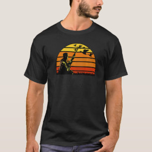 Camiseta El Día de la Caza de Padres el Retro Hunter Papá H