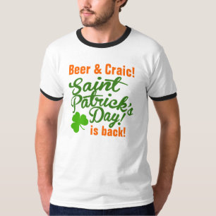 Camiseta El día de la cerveza y del St Patricks de Craic