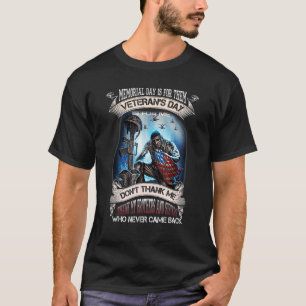 Camiseta El Día de la Conmemoración es para ellos el Día de