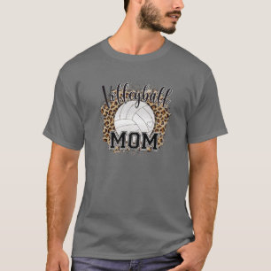 Camiseta El día de la madre de la madre de la voleibol leop