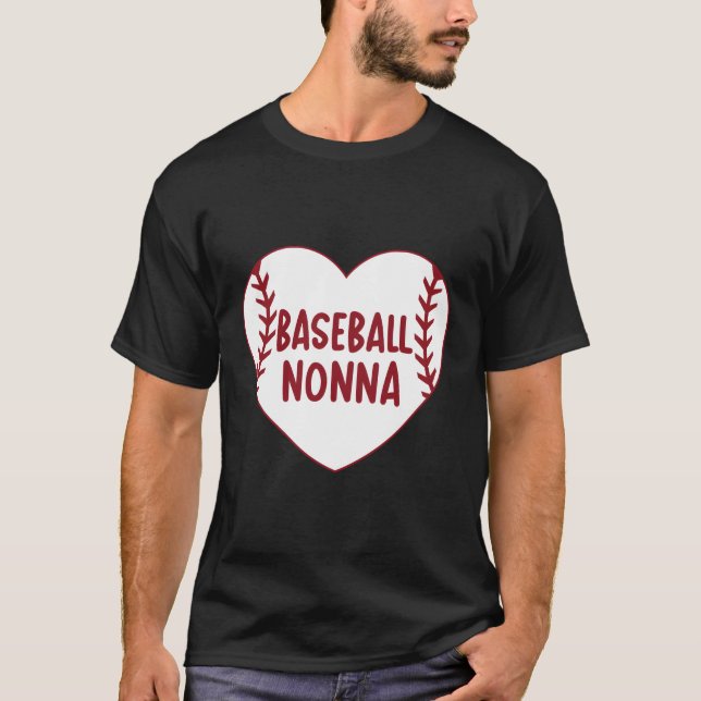 Camiseta El Día De La Madre De Las Abuelas De Béisbol Nonna (Anverso)