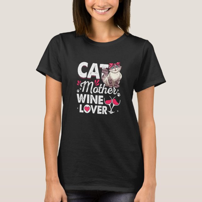 Camiseta El día de la madre de un gato de gato (Anverso)
