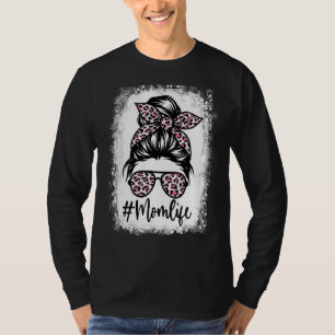 Camiseta El día de la madre de un leopardo rosa