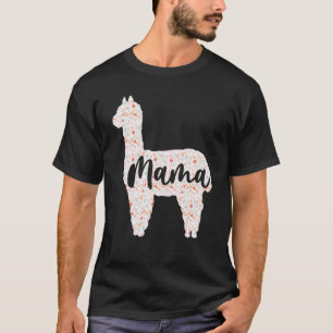 Camiseta El día de la madre de una mujer en la Alpaca