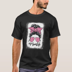 Camiseta El día de la madre del desordenado leopardo rosa H