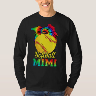 Camiseta El día de la madre del softball Mimi Tie Dye