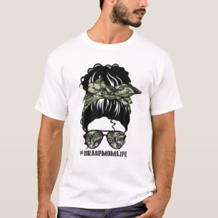 Camiseta El Día De La Madre Desordenado Bun Braap Mamá Vi
