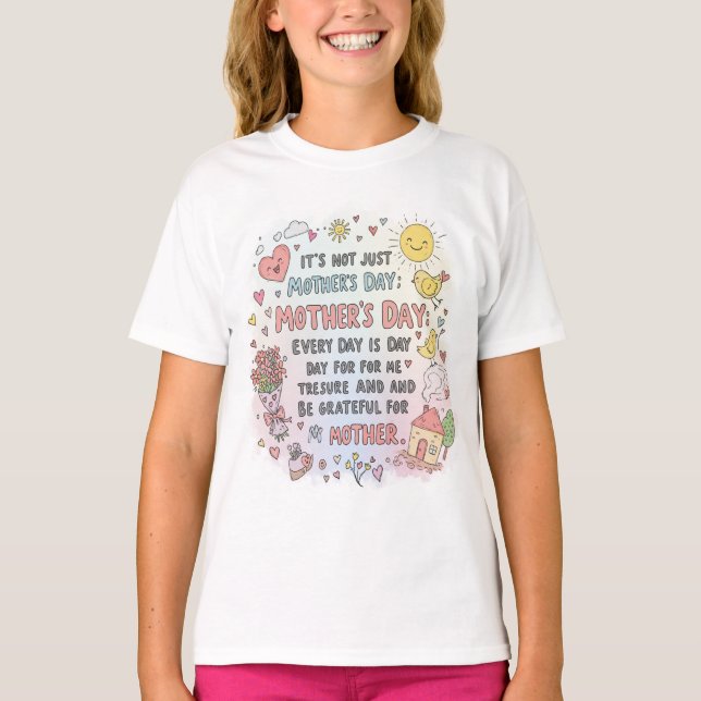 Camiseta El día de la madre, el día de la madre, todos los  (Anverso)