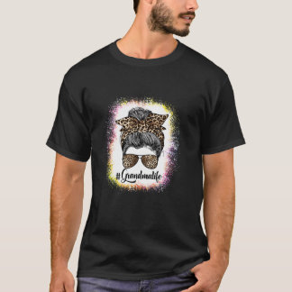 Camiseta El día de la madre leopardo blanqueado y desordena